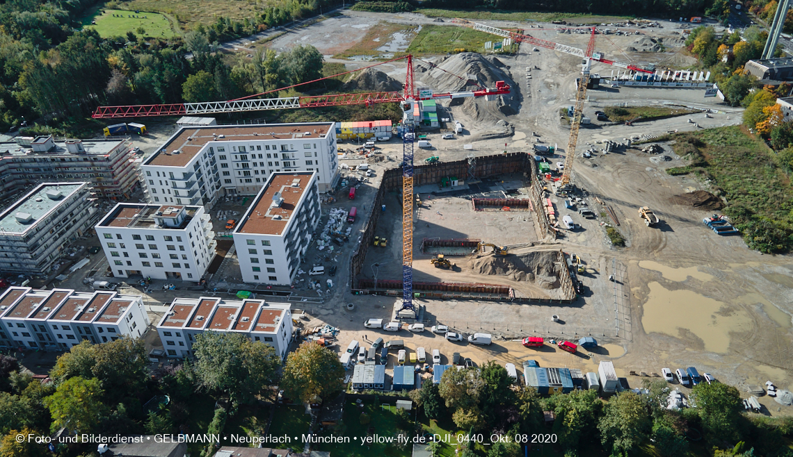 09.10.2020 - Baustelle Alexisqaurtier und Pandion Verde in Neuperlach